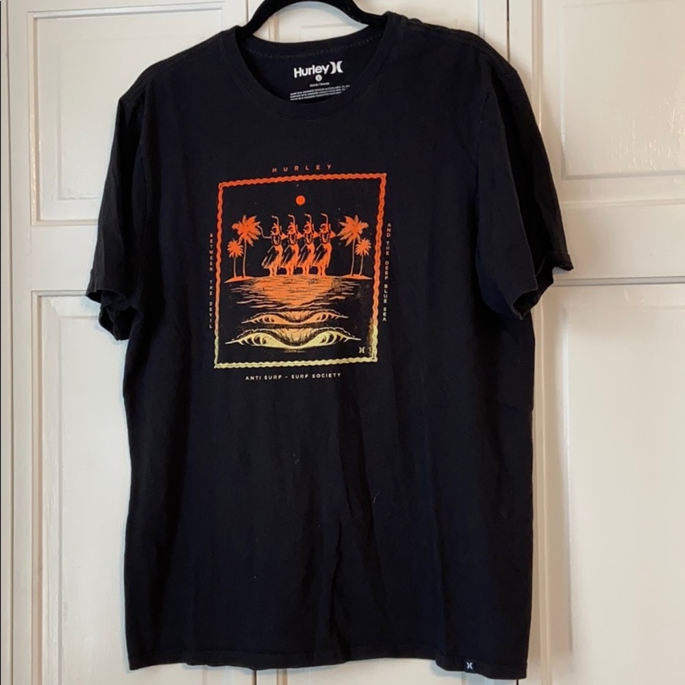 Hurley Black Graphic Tee